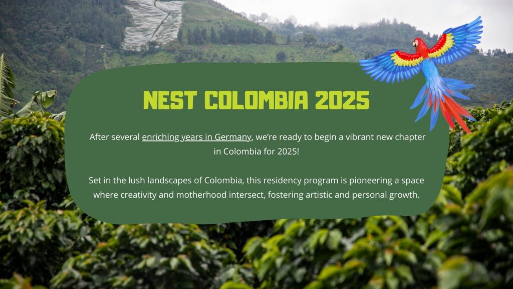 Nest: Maternar en Residencia 2025 invites FLINTA artists to Resistencia, Colombia, for a unique residency focused on motherhood, creativity, and collaboration